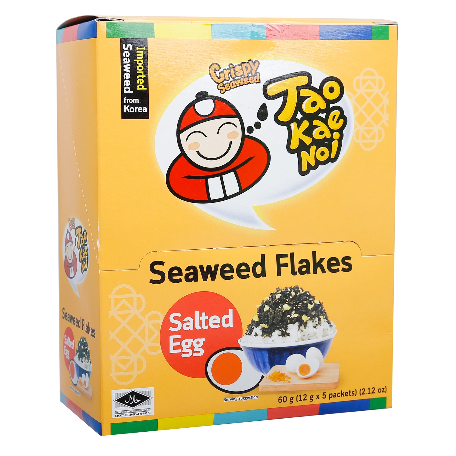 Gia vị rắc cơm Tao Kae Noi rong biển trứng muối 5*12g hình 1