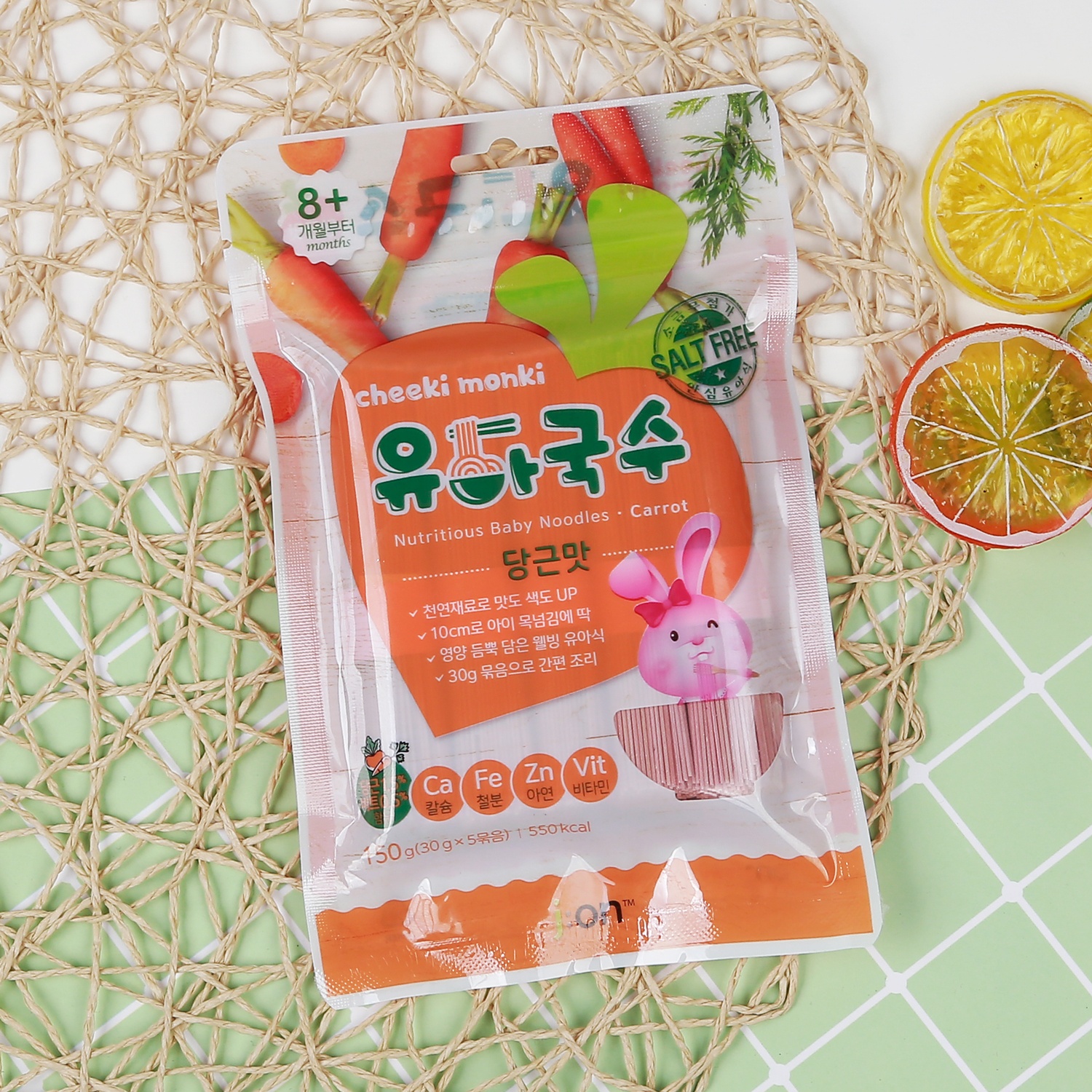 Mỳ trẻ em Jeion - Hàn Quốc vị cà rốt 150g hình 1