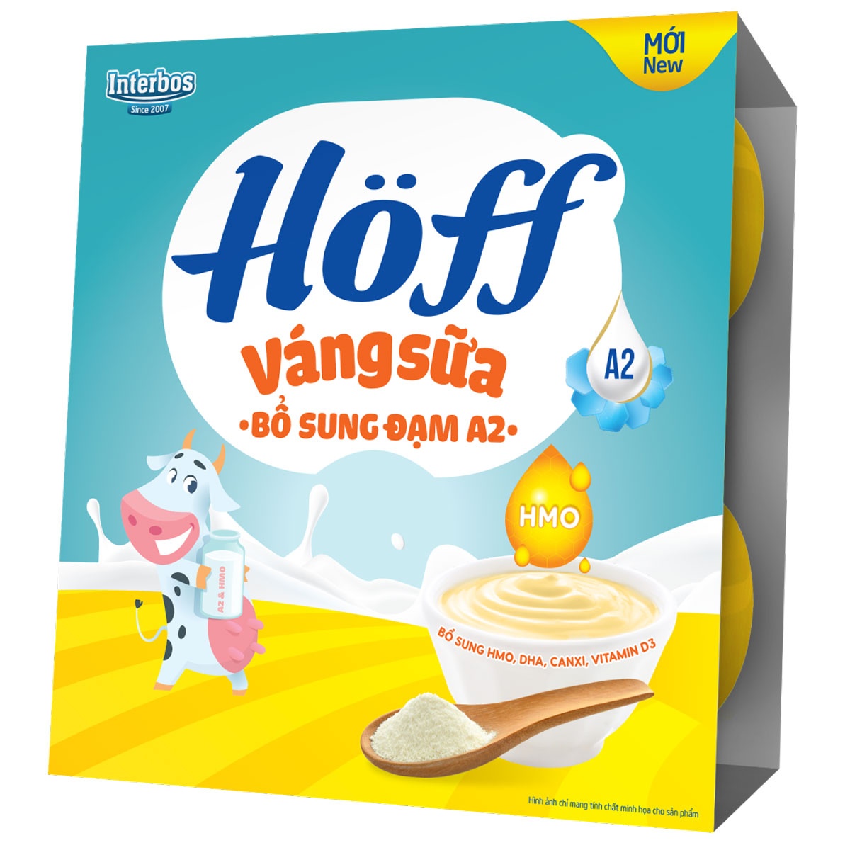 Váng sữa Hoff bổ sung đạm A2 4x55g hình 1