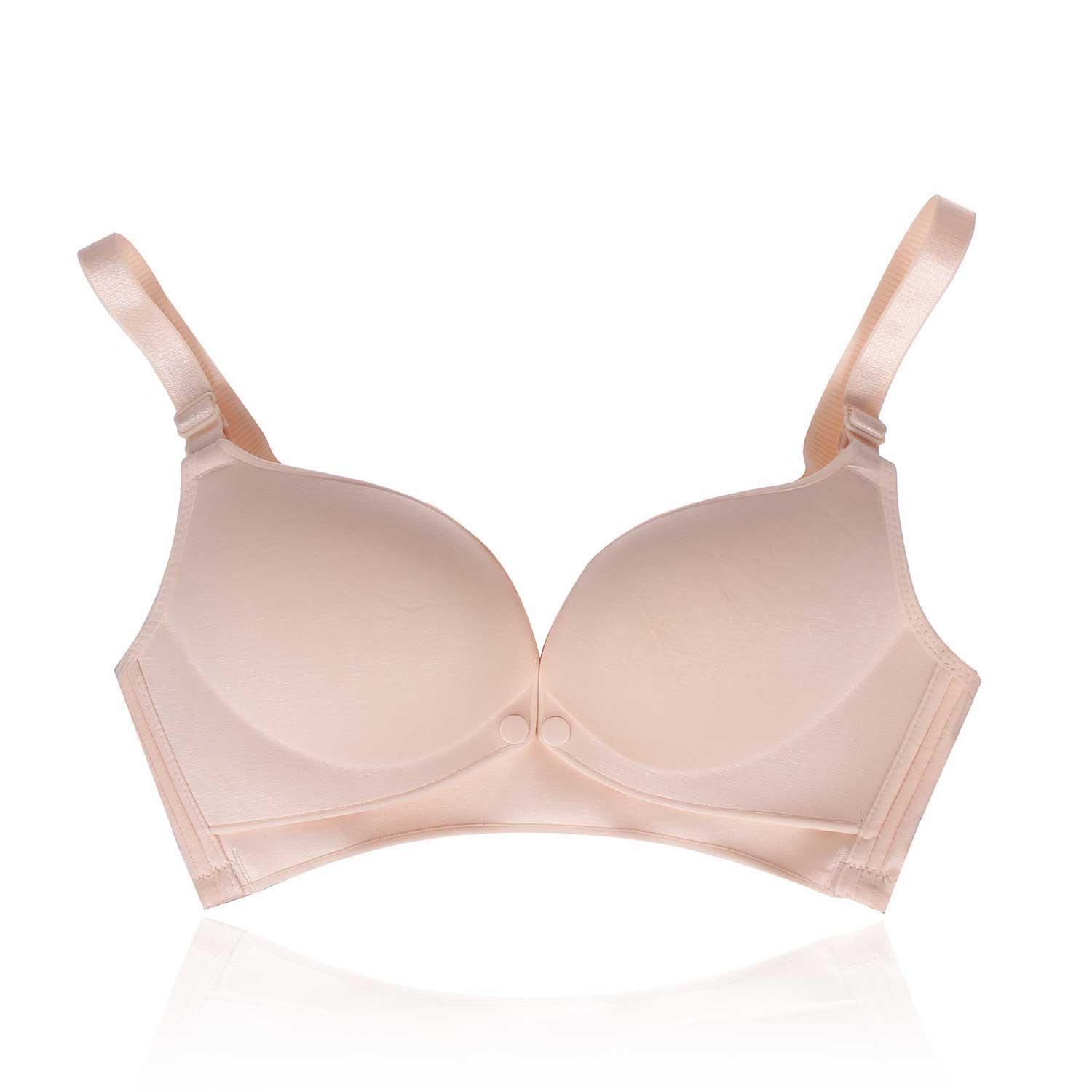 Áo ngực cho con bú Charm nút bấm Cotton (Màu Da) hình 1