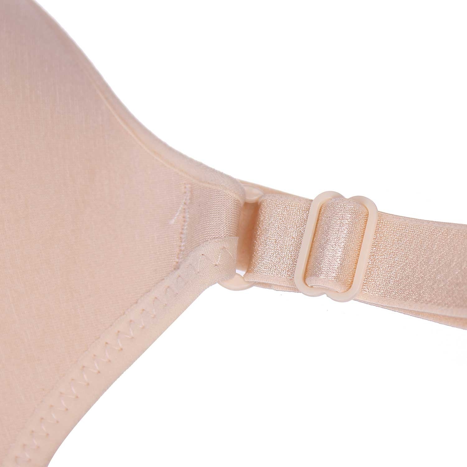 Áo ngực cho con bú Charm nút bấm Cotton (Màu Da) hình 2