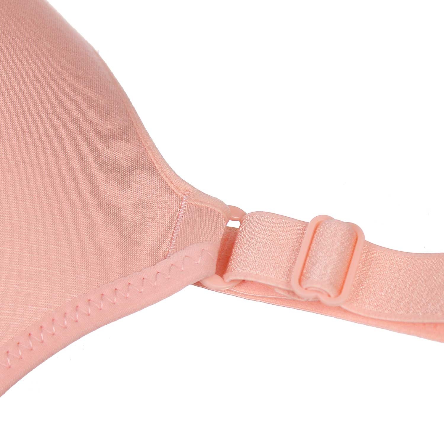 Áo ngực cho con bú Charm nút bấm Cotton (Màu Hồng) hình 2