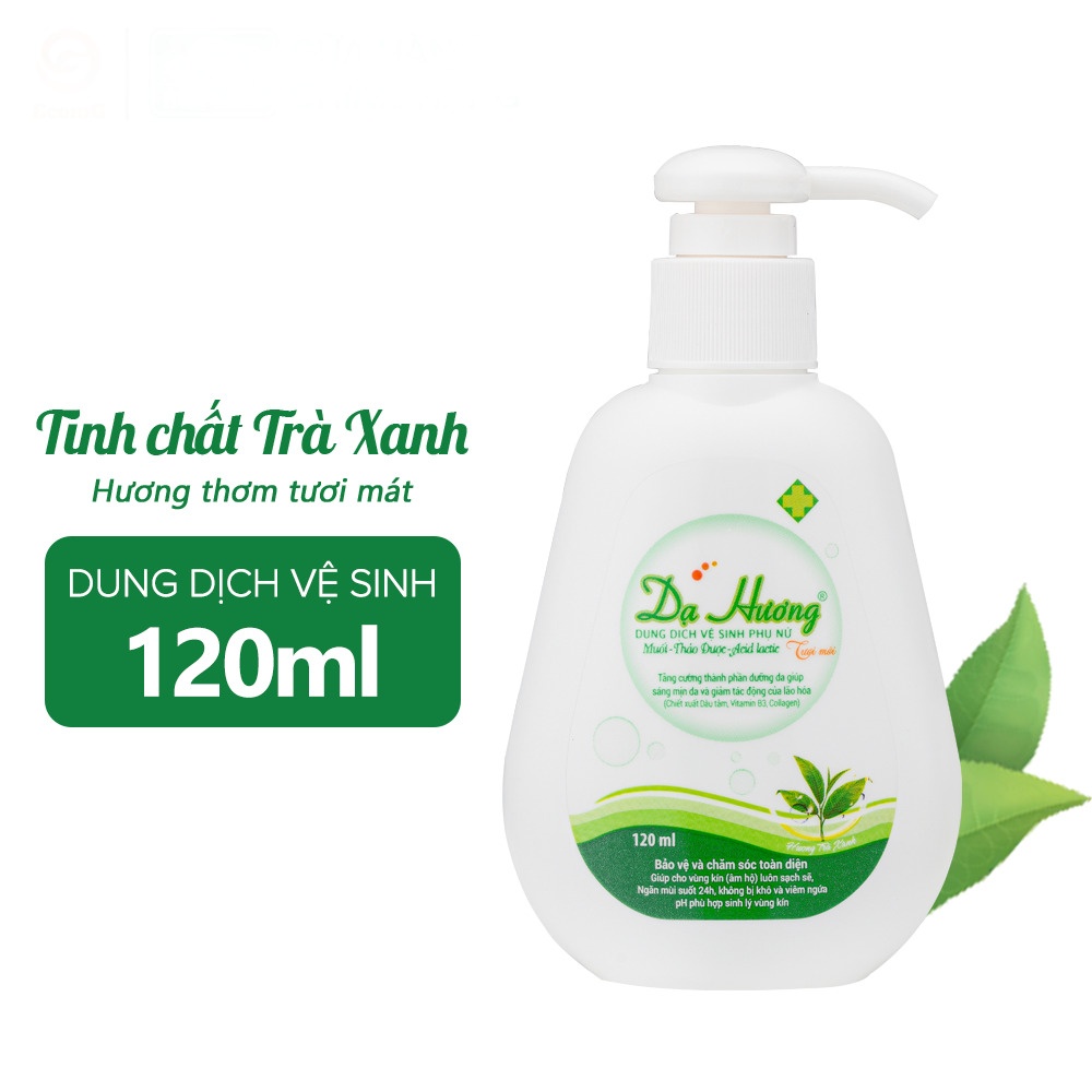 Dung dịch vệ sinh phụ nữ Dạ Hương Trà Xanh 120ml (dạng vòi) hình 1