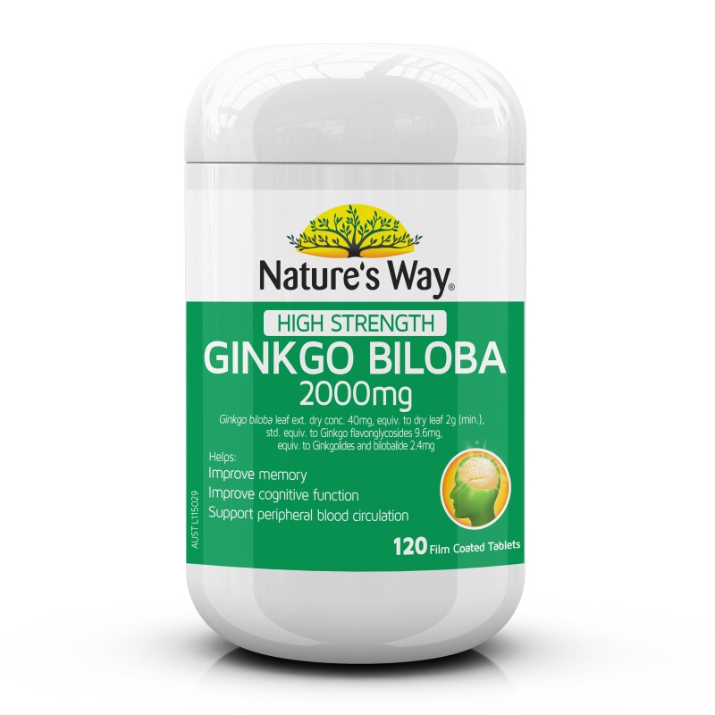 Hoạt huyết dưỡng não Nature's way 2000mg 120Viên hình 1