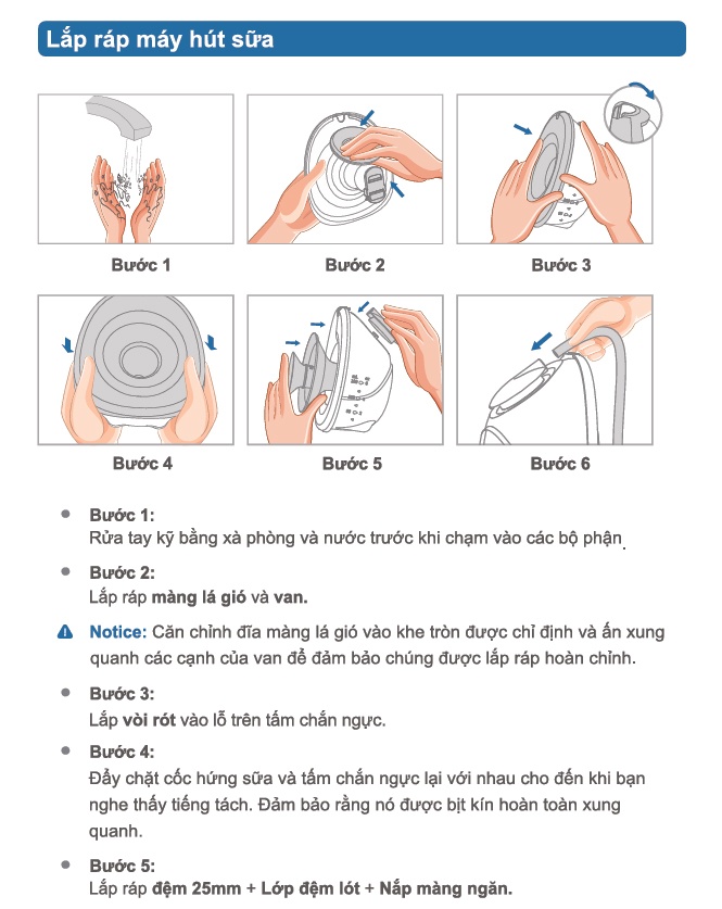 Máy hút sữa điện rảnh tay điện đôi Mamago Flora D6 hình 4