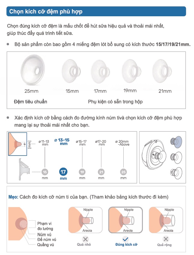 Máy hút sữa điện rảnh tay điện đôi Mamago Flora D6 hình 6