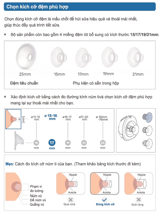 Máy hút sữa điện rảnh tay điện đôi Mamago Flora D6 hình 8