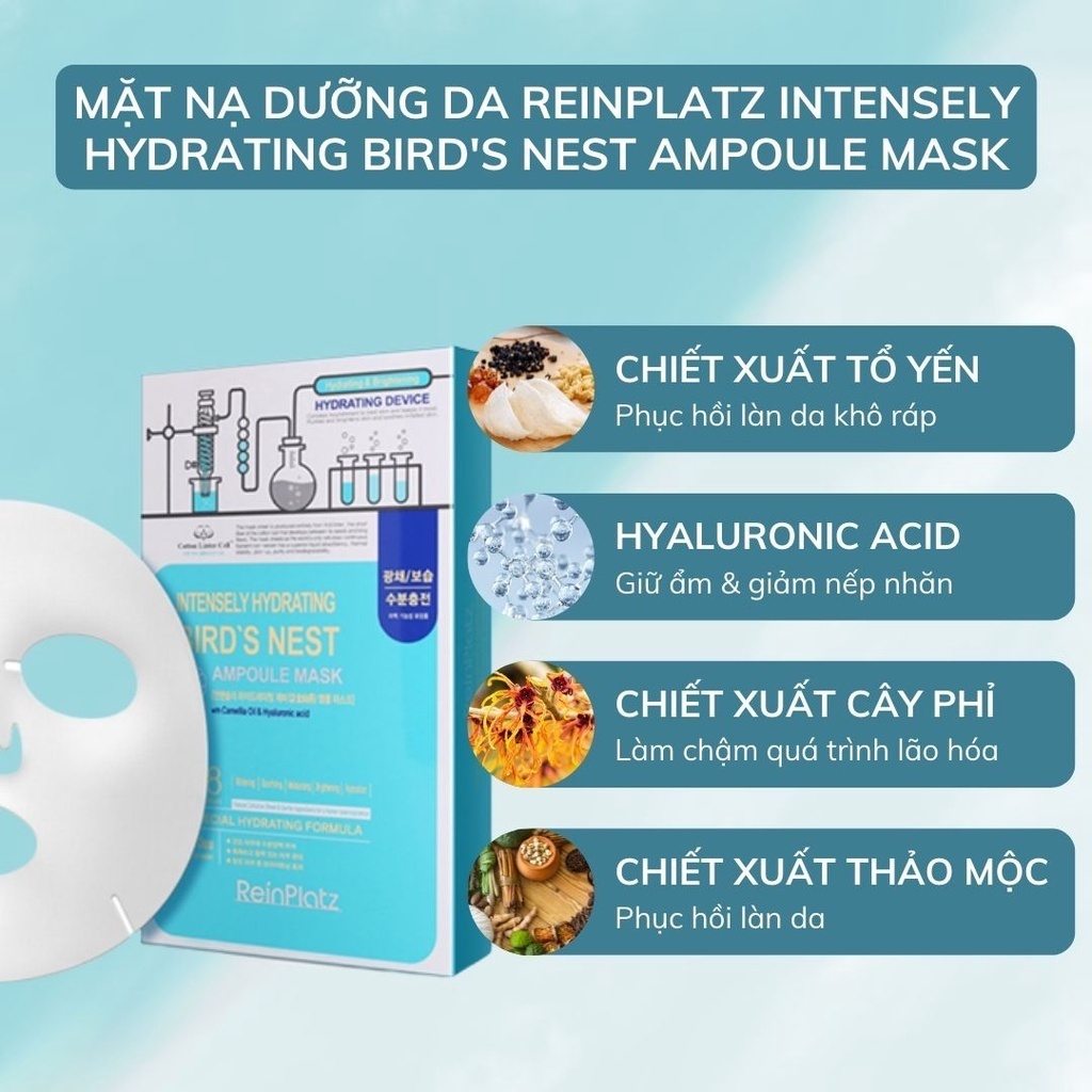 Mặt nạ Reinplatz tổ yến ngừa nám, tàn nhang hình 2