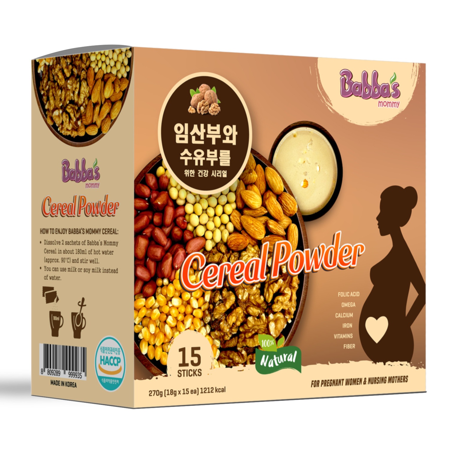 Bột ngũ cốc mẹ bầu Babba's Mommy 270g  hình 1