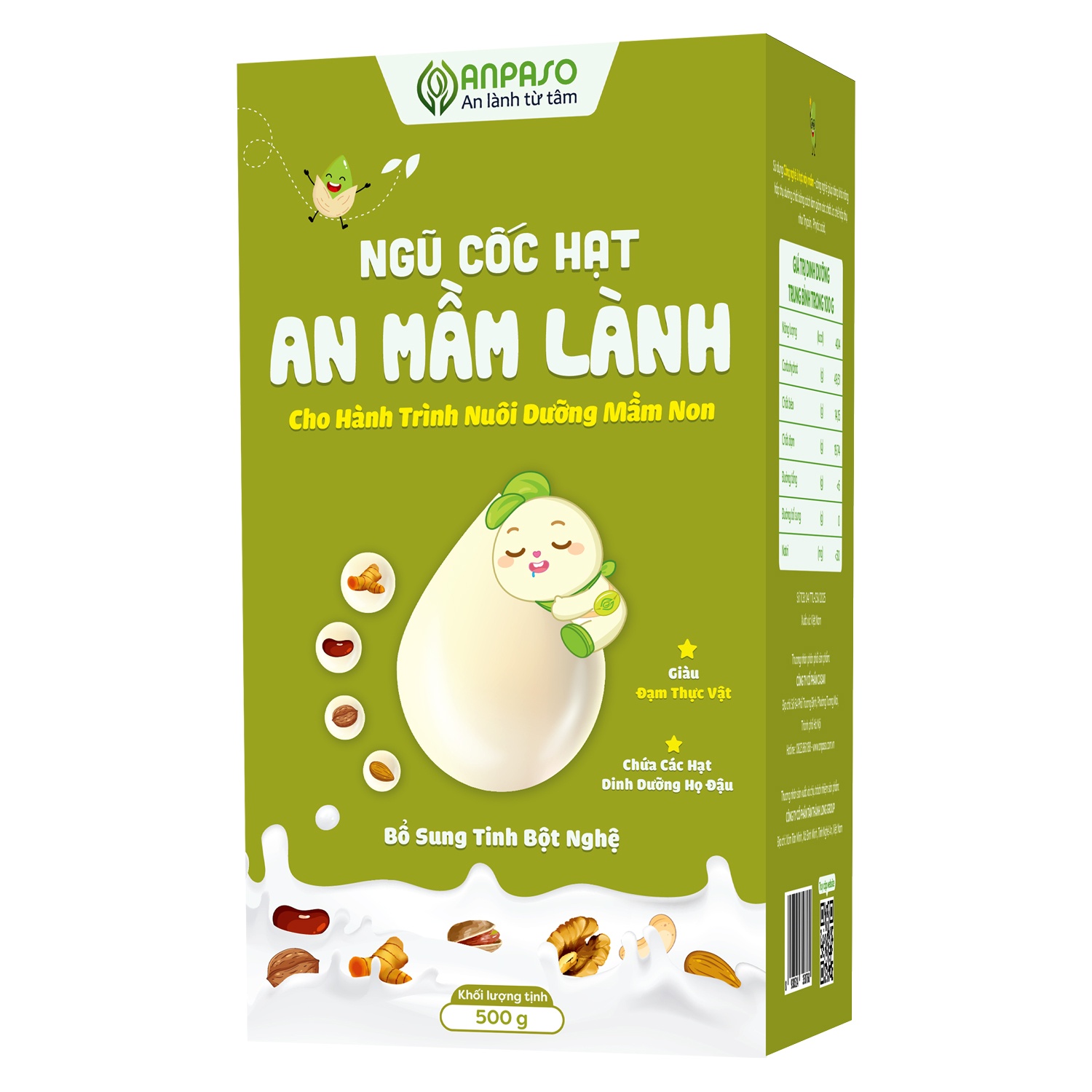 Ngũ cốc lợi sữa Anpaso 500g hình 1