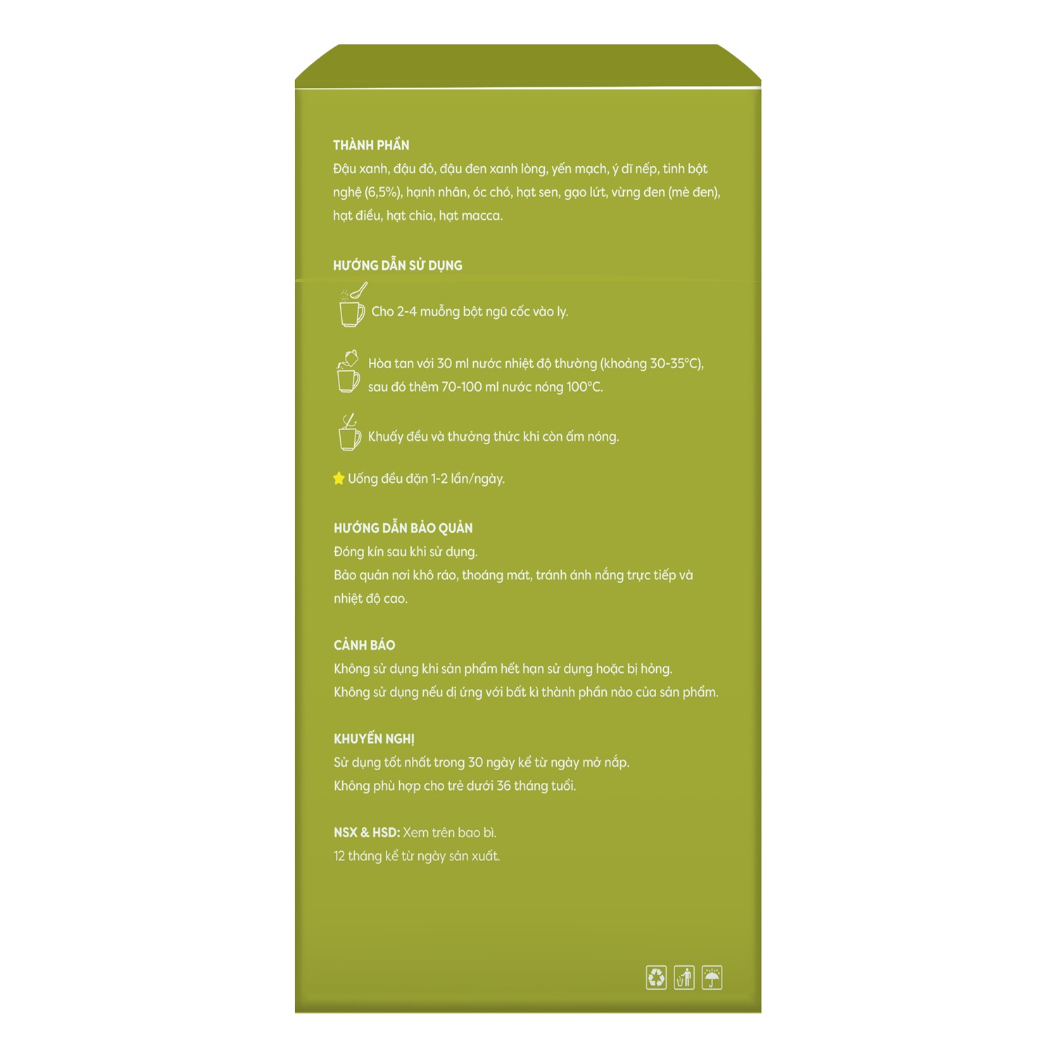 Cách pha ngũ cốc lợi sữa Anpaso 500g