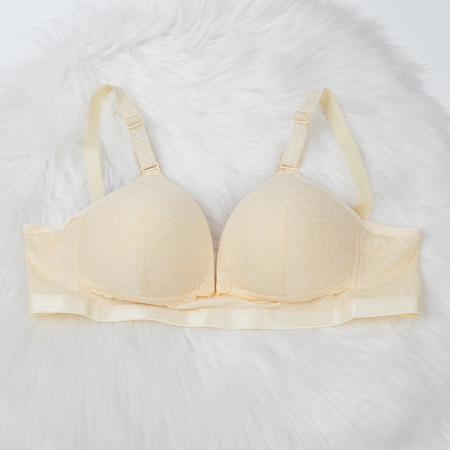 Áo lót có đệm khuy bấm 677 AC22 (Vàng) hình 1