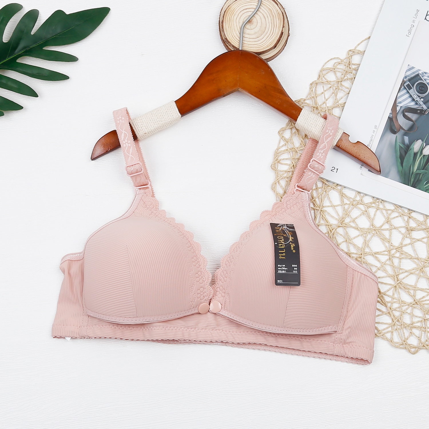 Áo lót khuy bấm 288 AC23 (Hồng) hình 1