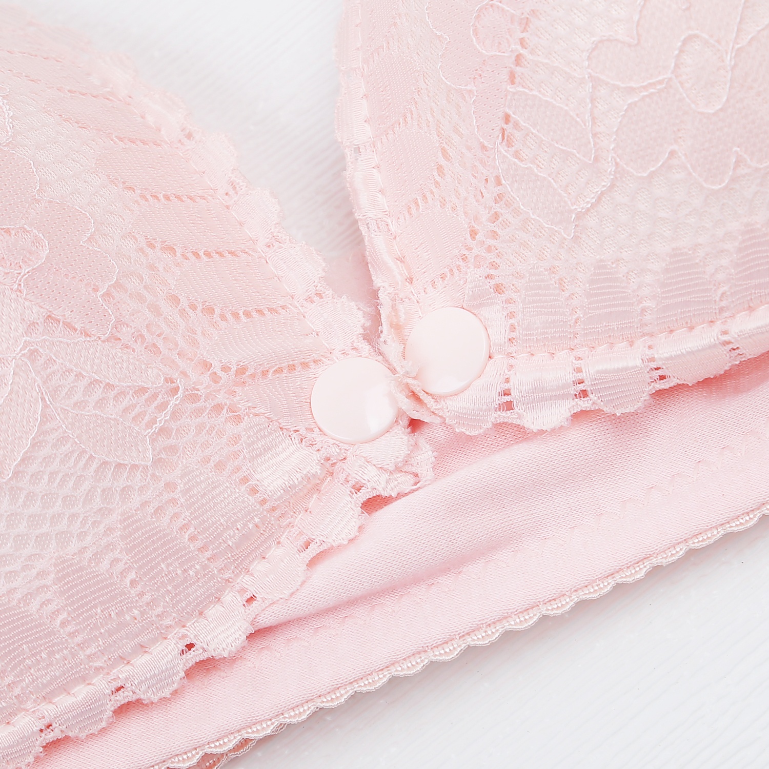 Áo lót khuy bấm ren cho con bú 368 AC23 (Hồng) hình 2