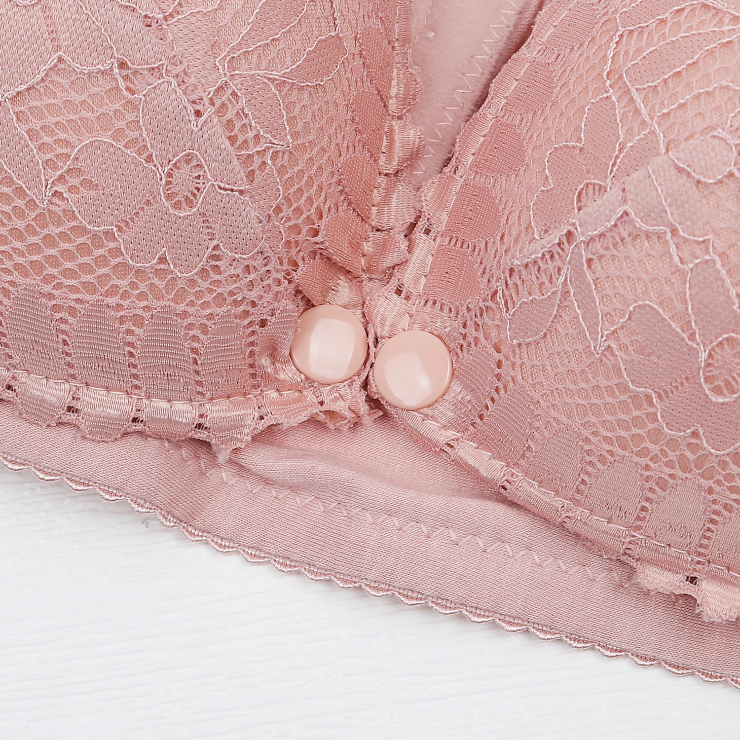 Áo lót khuy bấm ren cho con bú 368 AC23 (Hồng đậm) hình 2