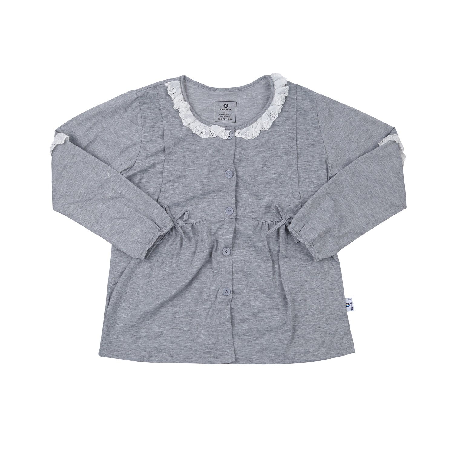 Bộ quần áo cho mẹ sau sinh KidsPlaza có ren TM23 (Xám) hình 3