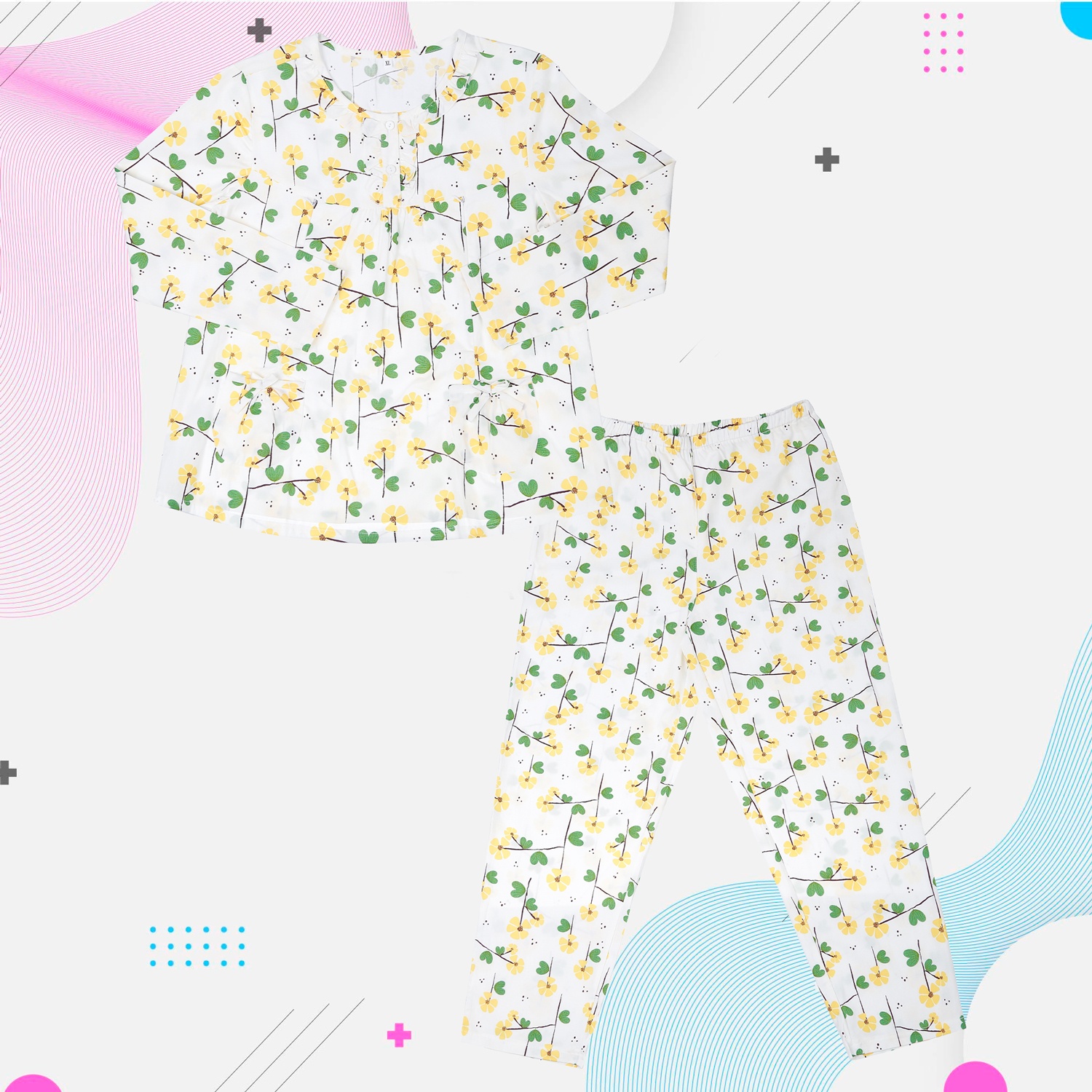 Bộ quần áo sau sinh in hoạ tiết M18 hình 3