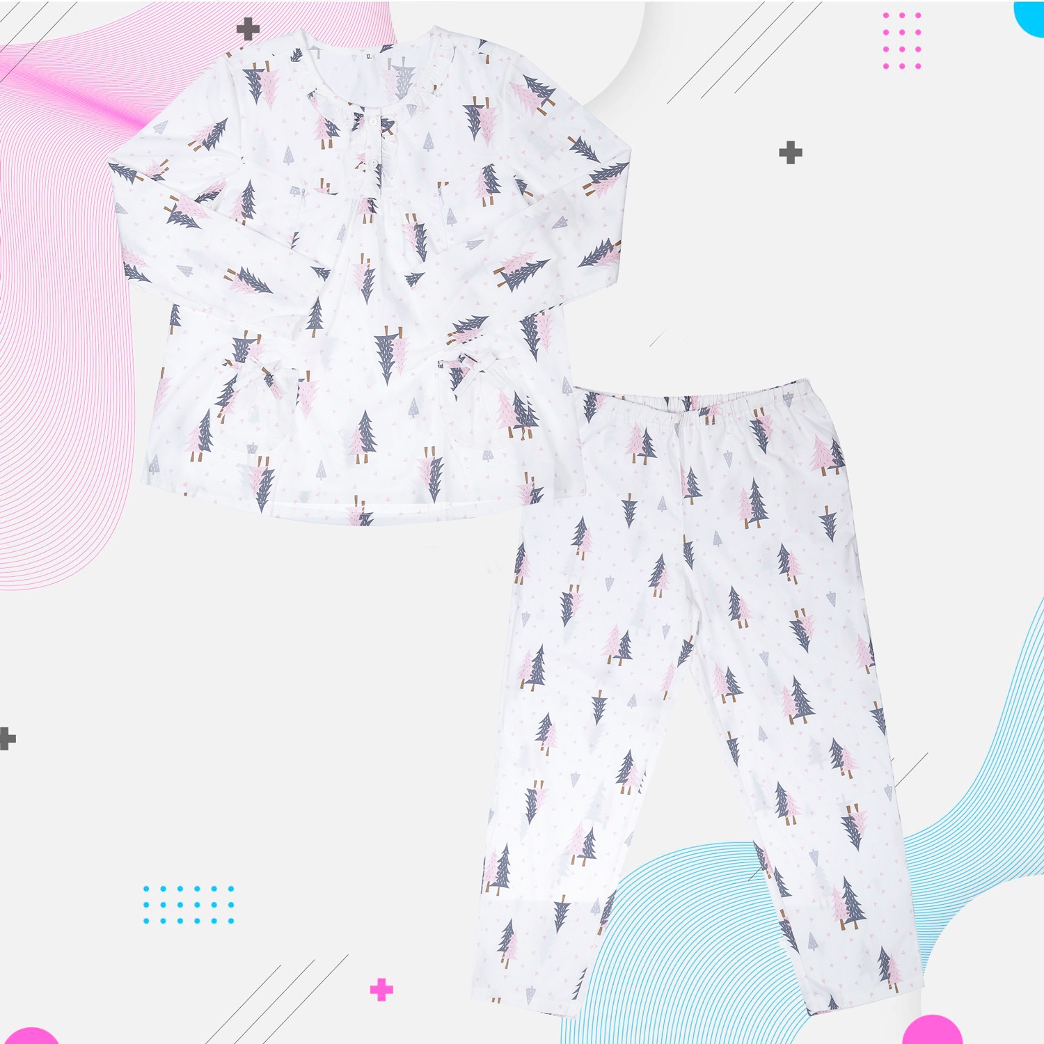 Bộ quần áo sau sinh in hoạ tiết M18 hình 5