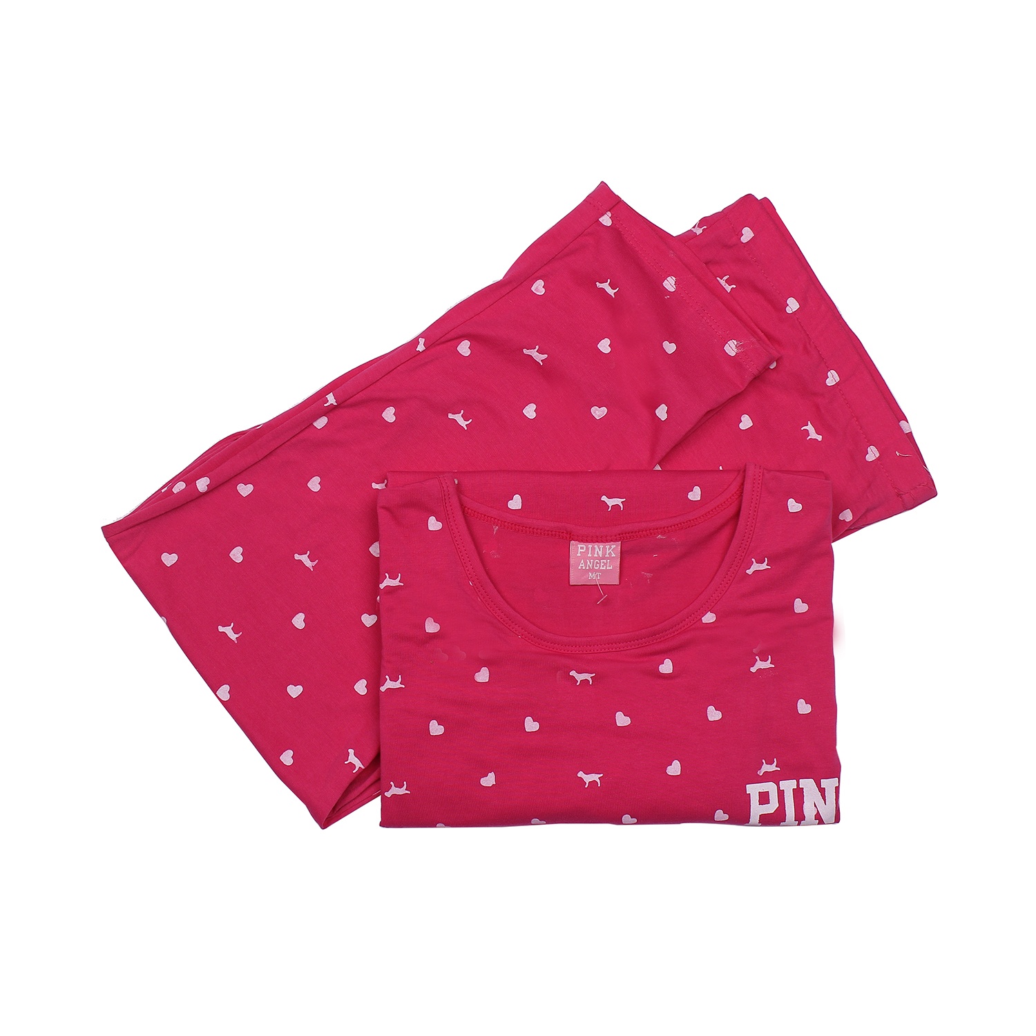 Bộ quần áo sau sinh cho mẹ cotton cổ tròn Pink hình 3
