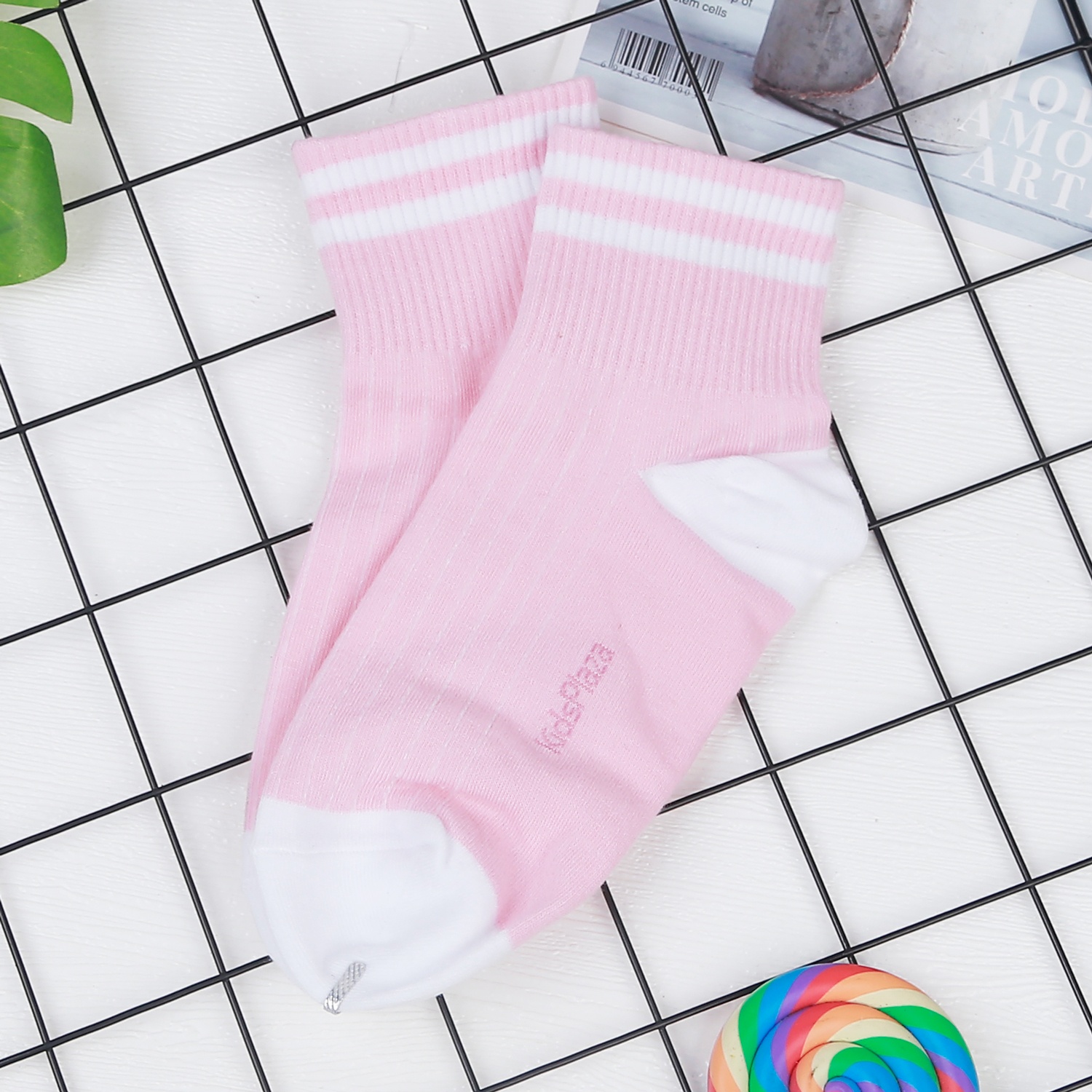 Set 3 tất cho mẹ KidsPlaza KW1 DK22 (xanh-đen-hồng) hình 3