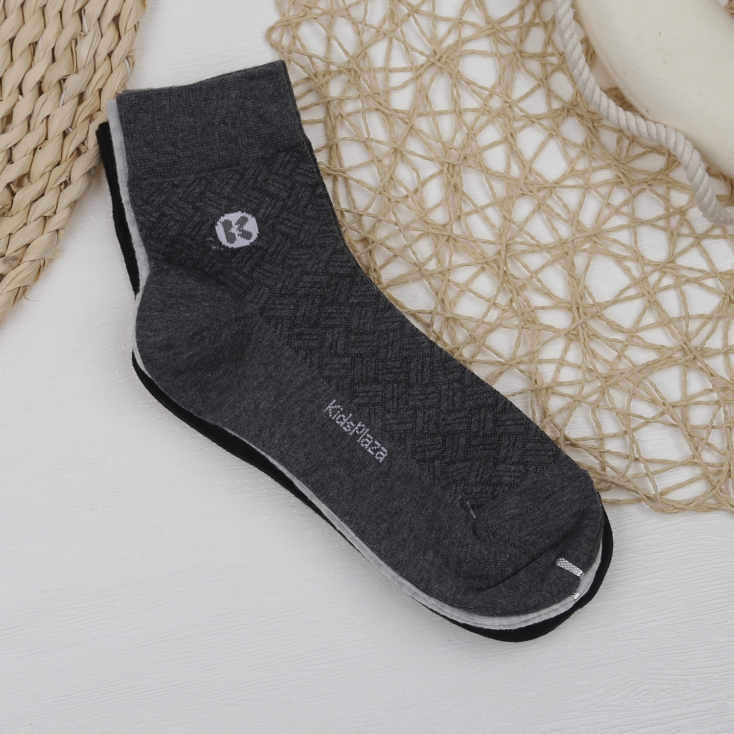 Set 3 tất nam KidsPlaza chữ K DK23D (Đen-ghi-xám) hình 3