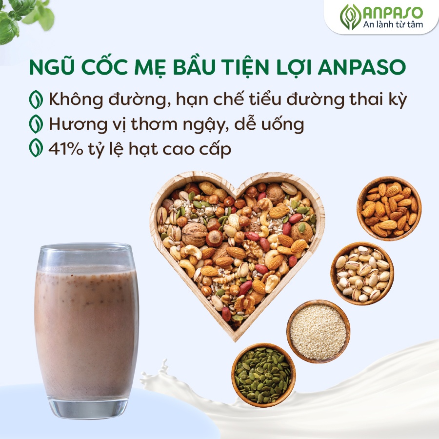 Ngũ cốc mẹ bầu Anpaso hộp 450g hình 4