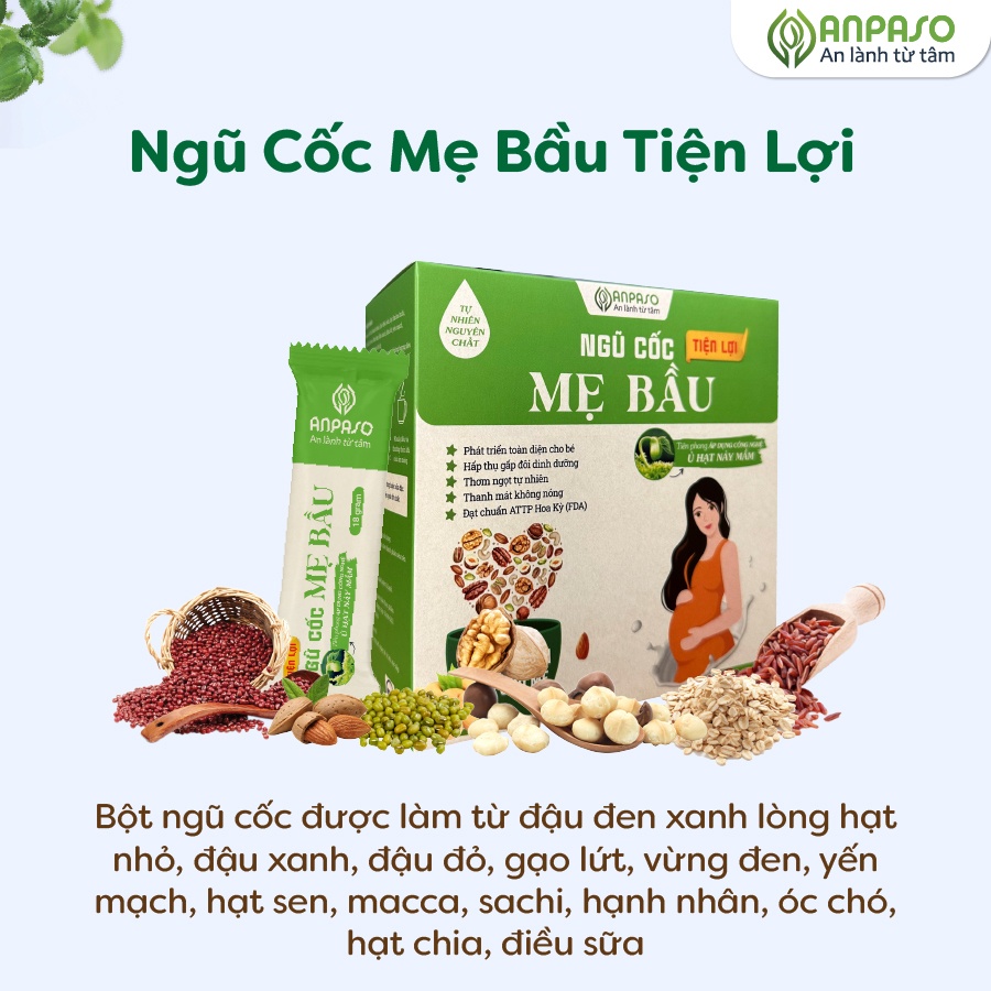 Ngũ cốc mẹ bầu Anpaso hộp 450g hình 2