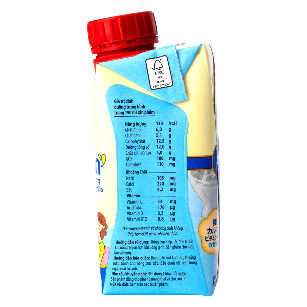 Sữa bầu Morinaga E-Okasan Vani 3x190ml hình 2