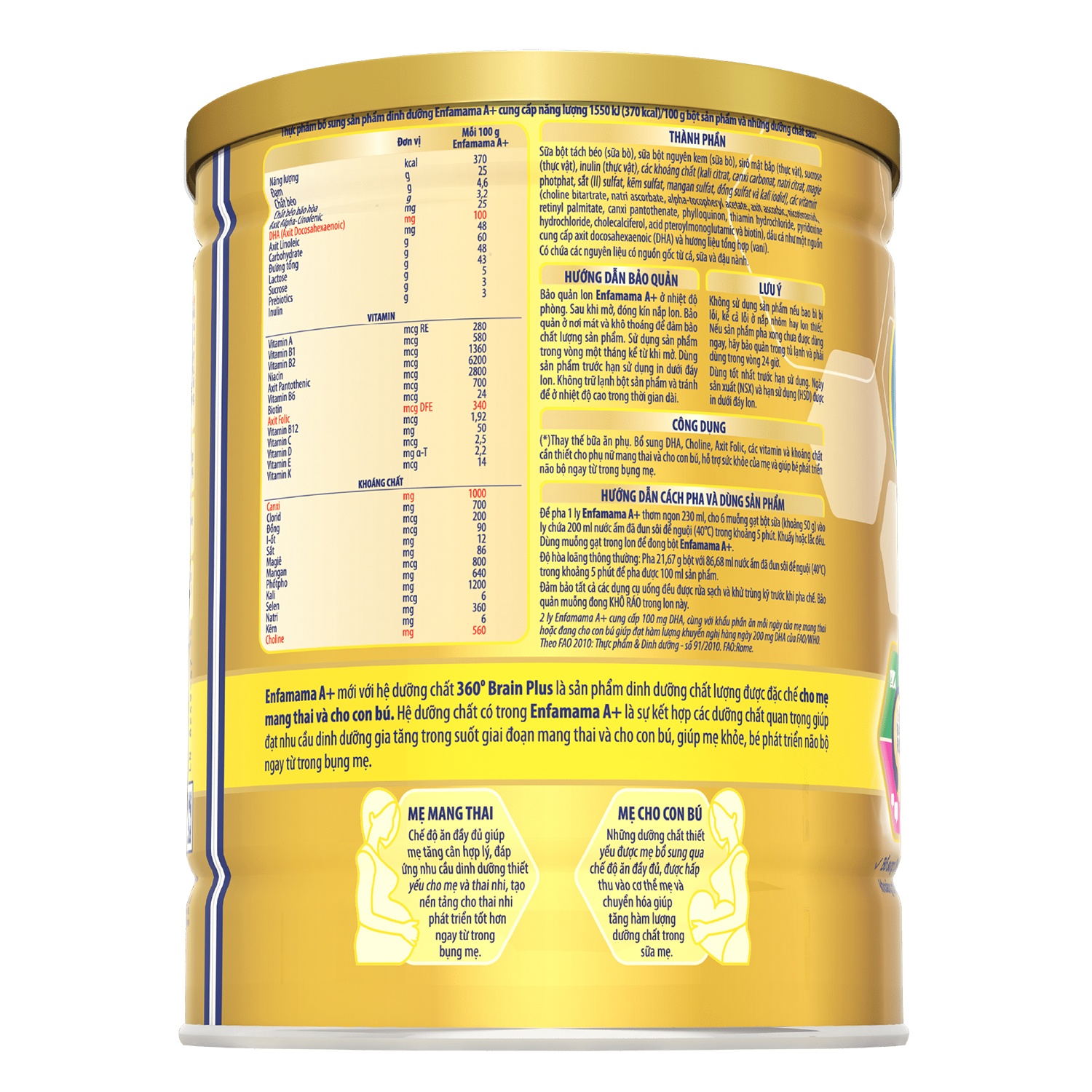 Sữa bầu Enfamama A+ Vanilla 400g hình 2