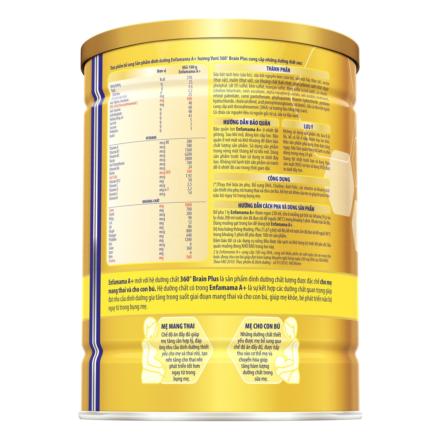 Sữa bầu Enfamama A+ Vanilla 400g  hình 3