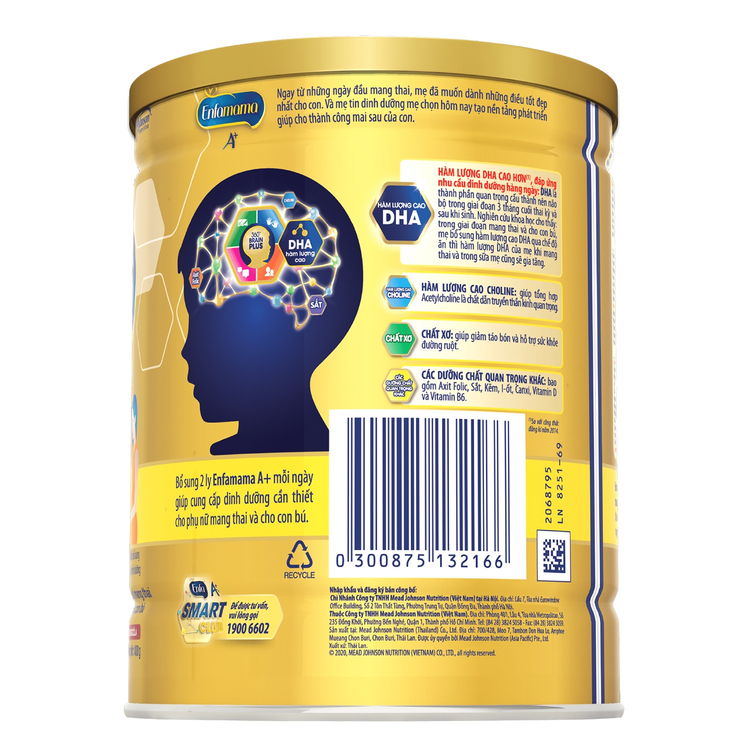 Sữa bầu Enfamama A+ vị Chocolate hộp 400g hình 3