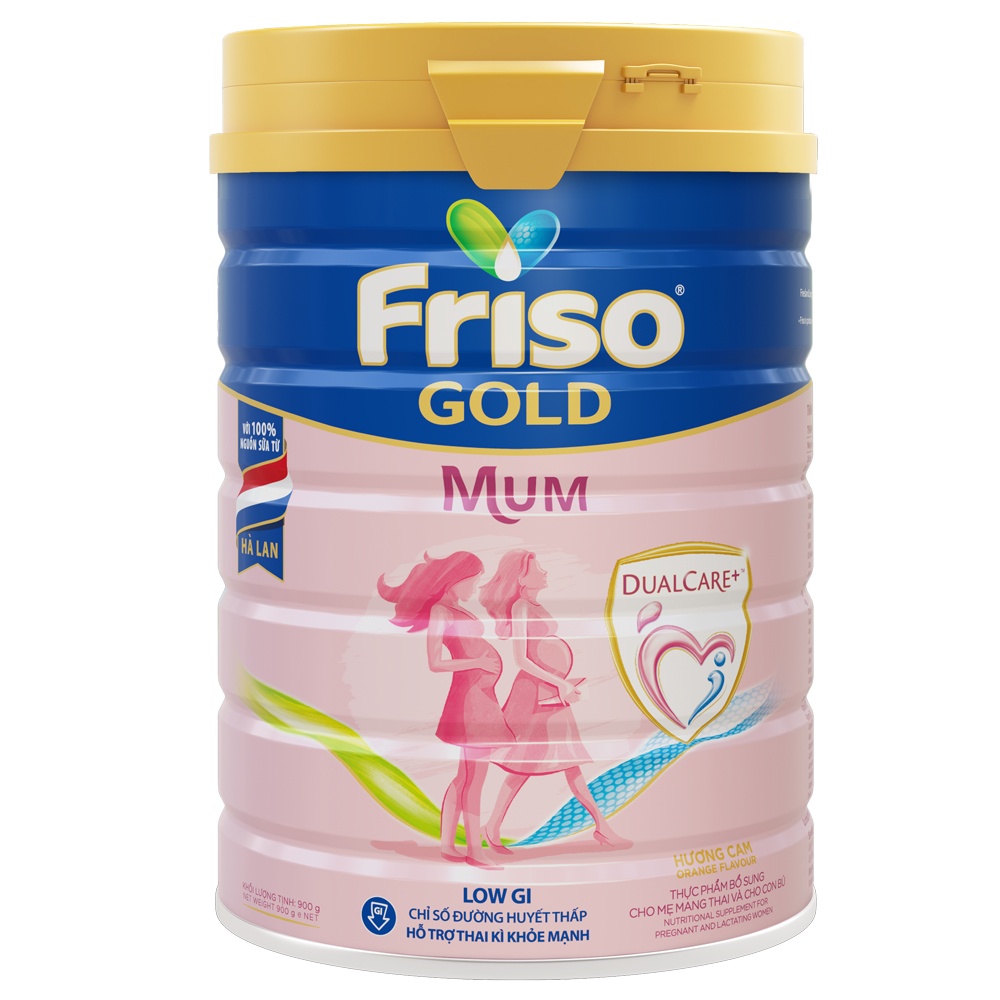 Sữa bột Friso Gold Mum 900g hương cam hình 1