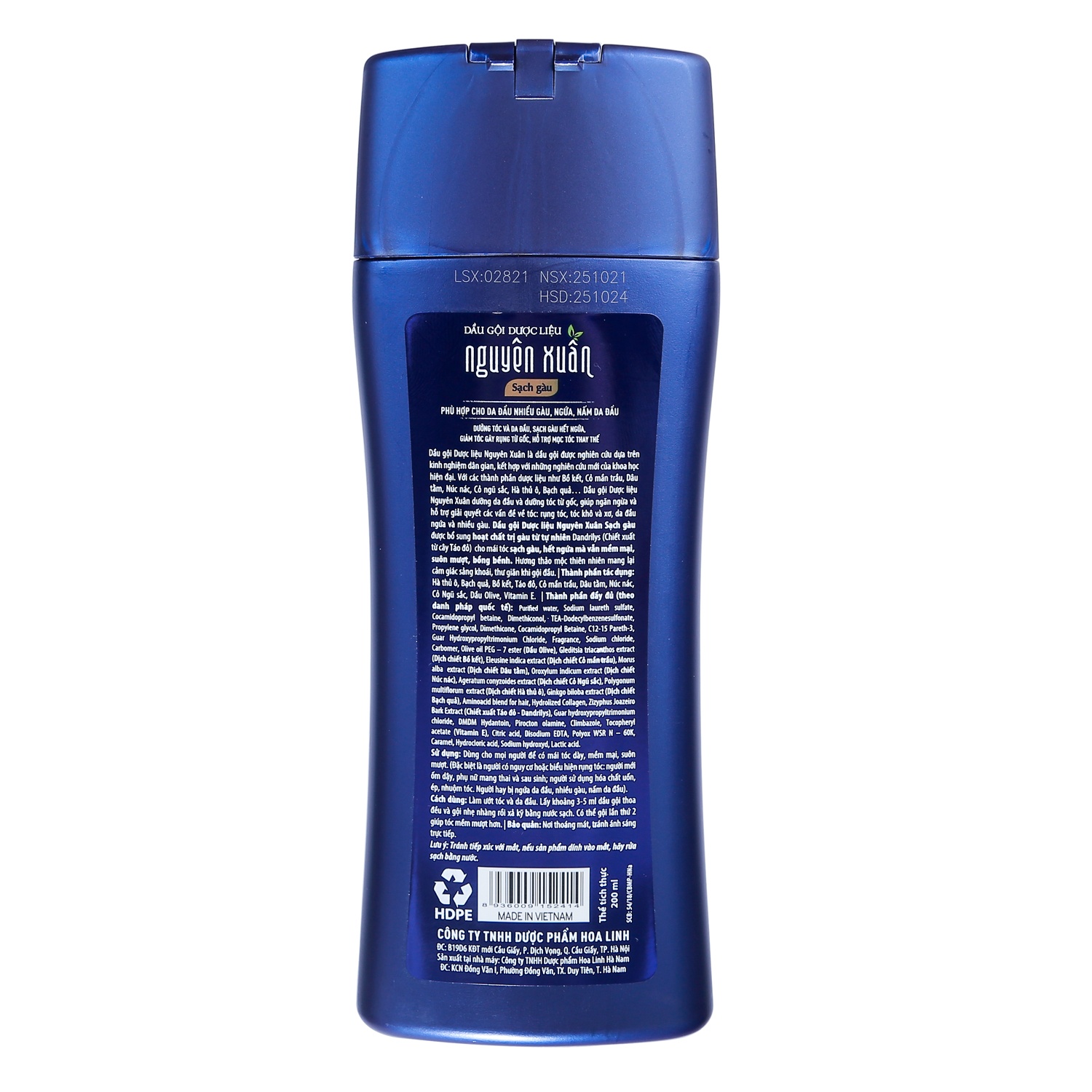 Dầu gội dược liệu Nguyên Xuân Sạch gầu 200ml hình 2