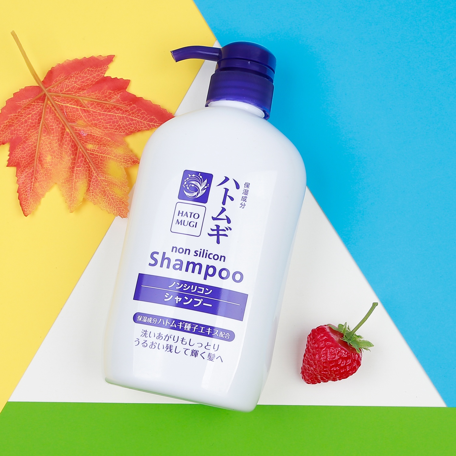 Dầu gội Hatomugi chiết xuất hạt Ý Dĩ & Dầu Ngựa 600ml hình 1