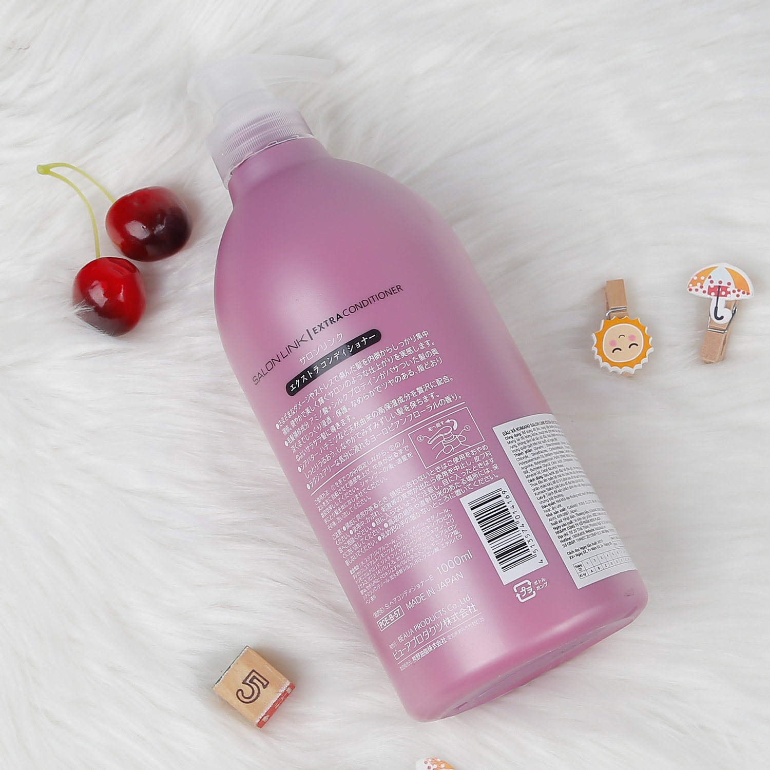 Dầu xả Kumano Salon Link Extra cho tóc hư tổn 1000ml hình 2