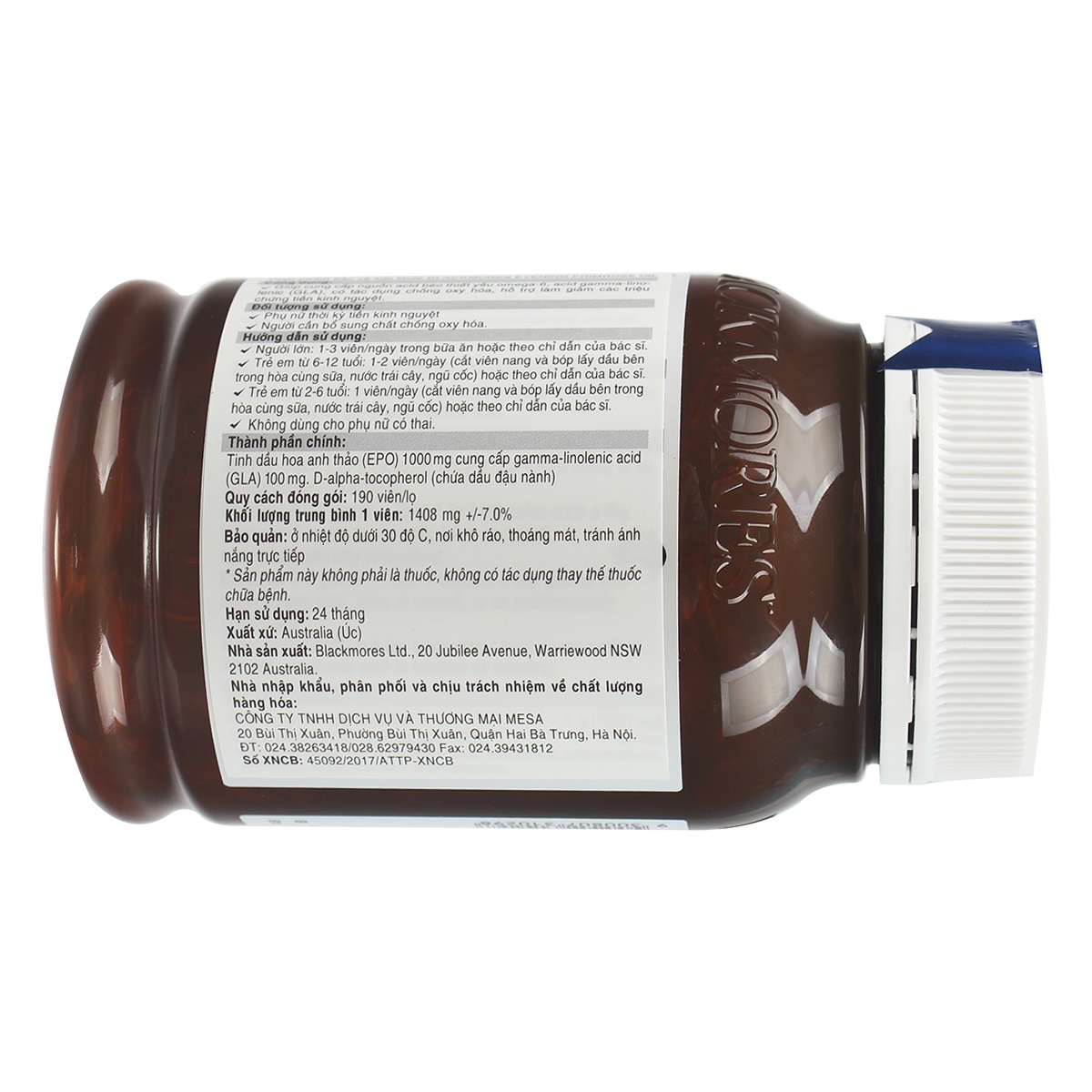 Tinh Dầu Hoa Anh Thảo Blackmores Evening 190V hình 3