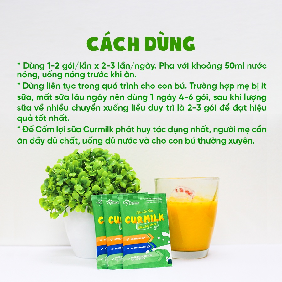 Cốm lợi sữa Curmilk 20 gói hình 4