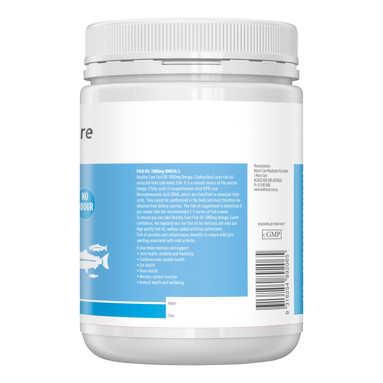 Dầu cá Omega3 Healthy Care 1000mg 6+ ( 400v)