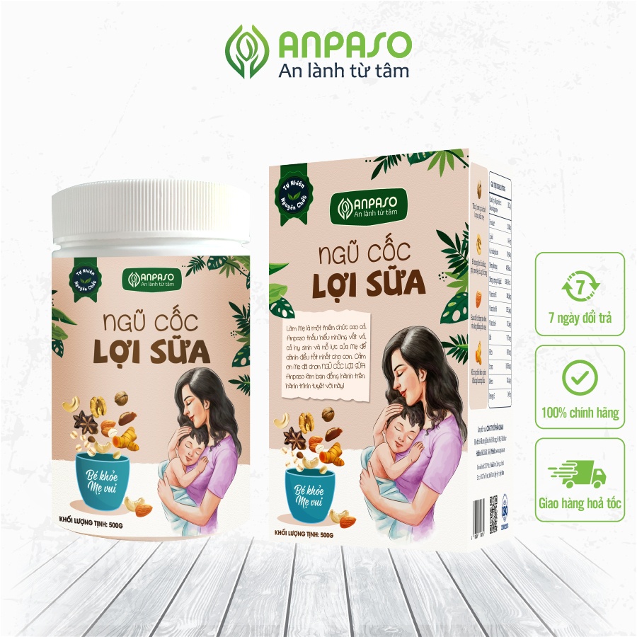 Ngũ cốc lợi sữa Anpaso 500g hình 1
