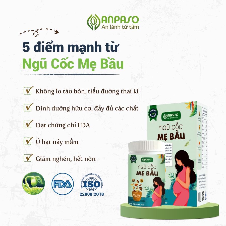 Ngũ cốc mẹ bầu Anpaso 500g hình 3