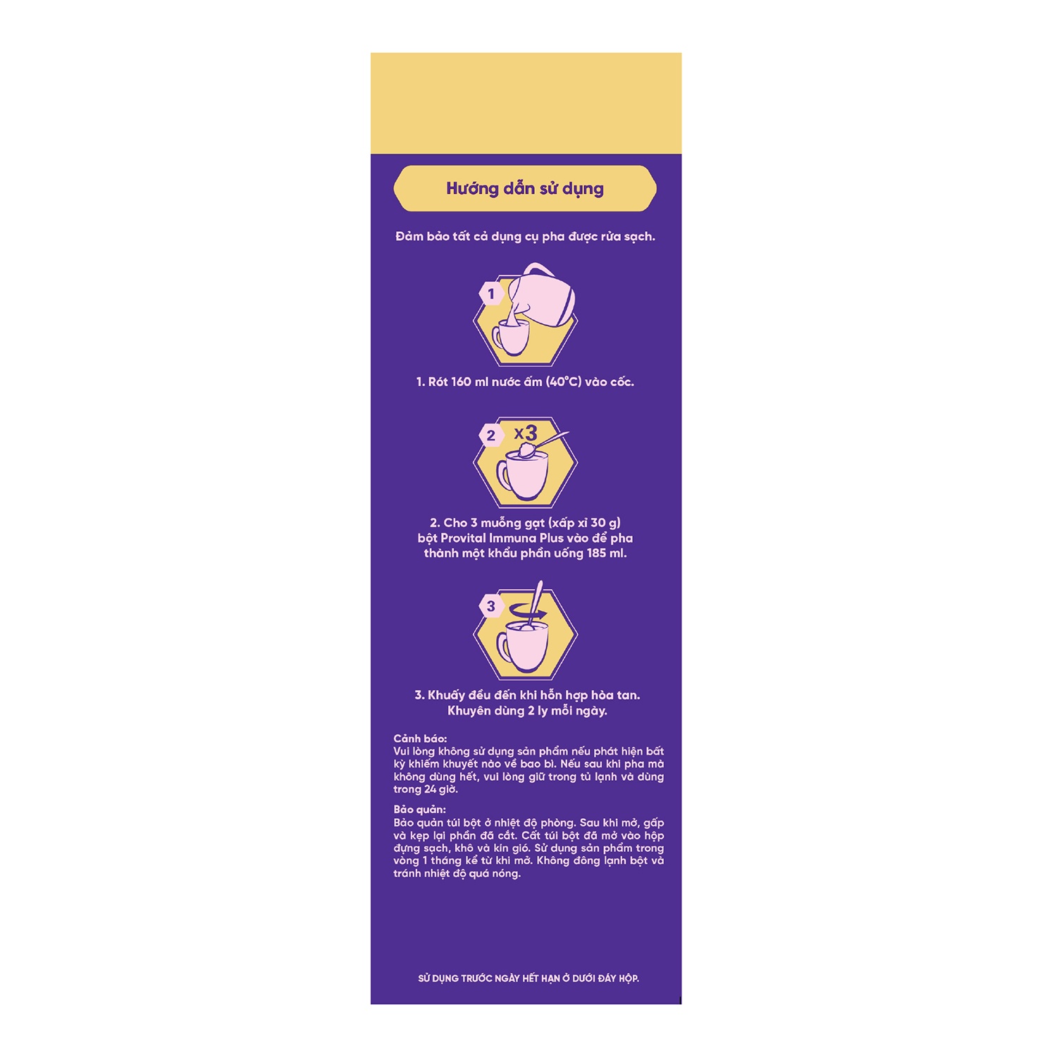 Thực phẩm bổ sung Provital Immuna Plus 480g hình 4