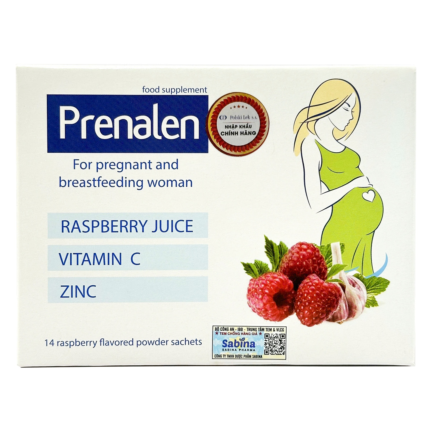 Thực phẩm bảo vệ sức khoẻ Prenalen tăng cường sức đề kháng cho mẹ bầu (14 gói)
