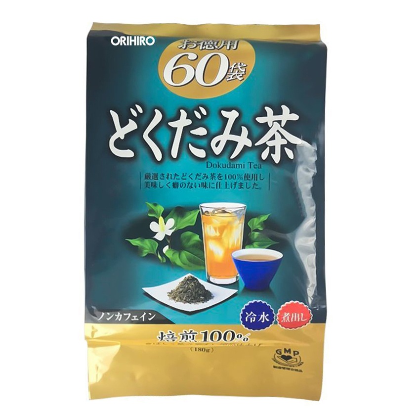 Trà diếp cá thanh lọc cơ thể, giải độc Orihiro Nhật Bản (60 gói x 3g) hình 1