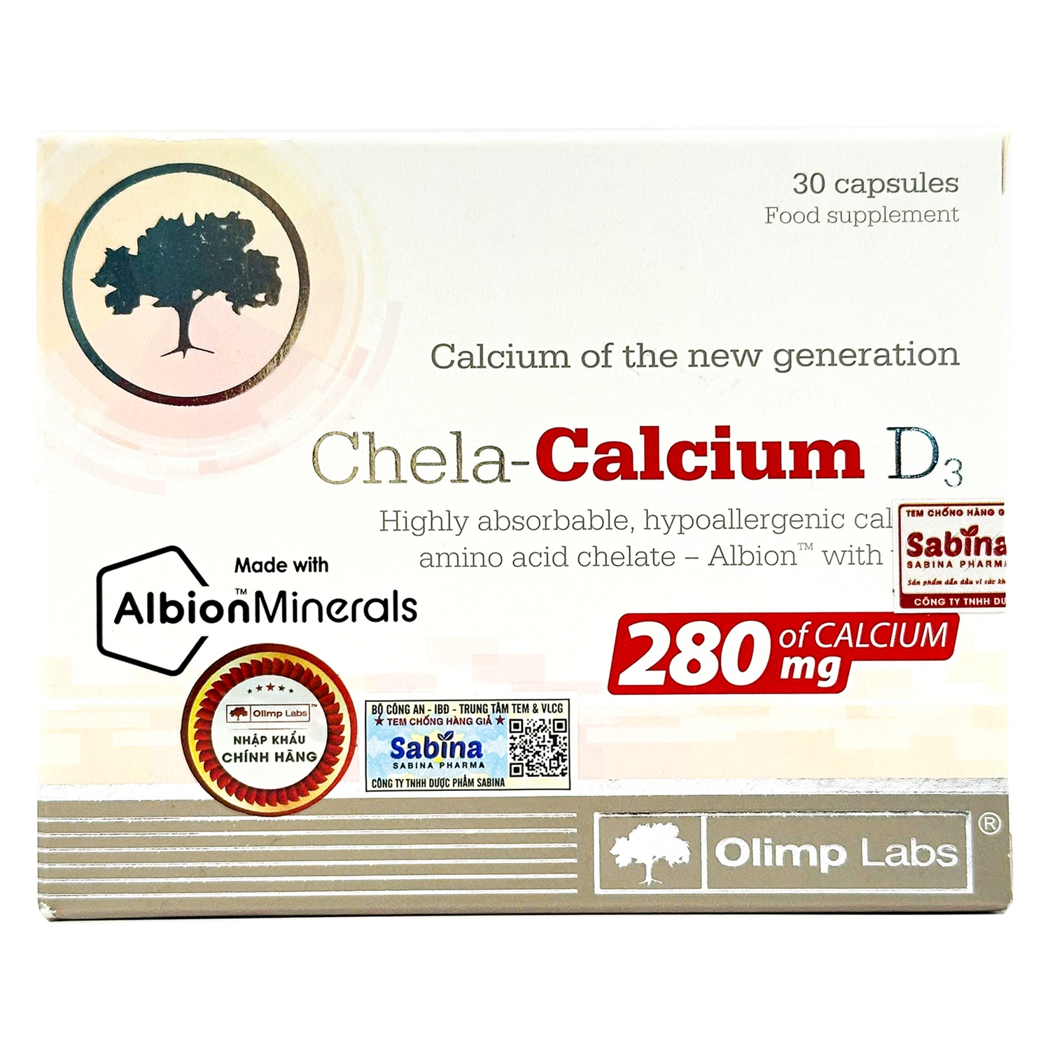 Viên uống Chela-Calcium D3 bổ sung canxi cho bà bầu 30 viên