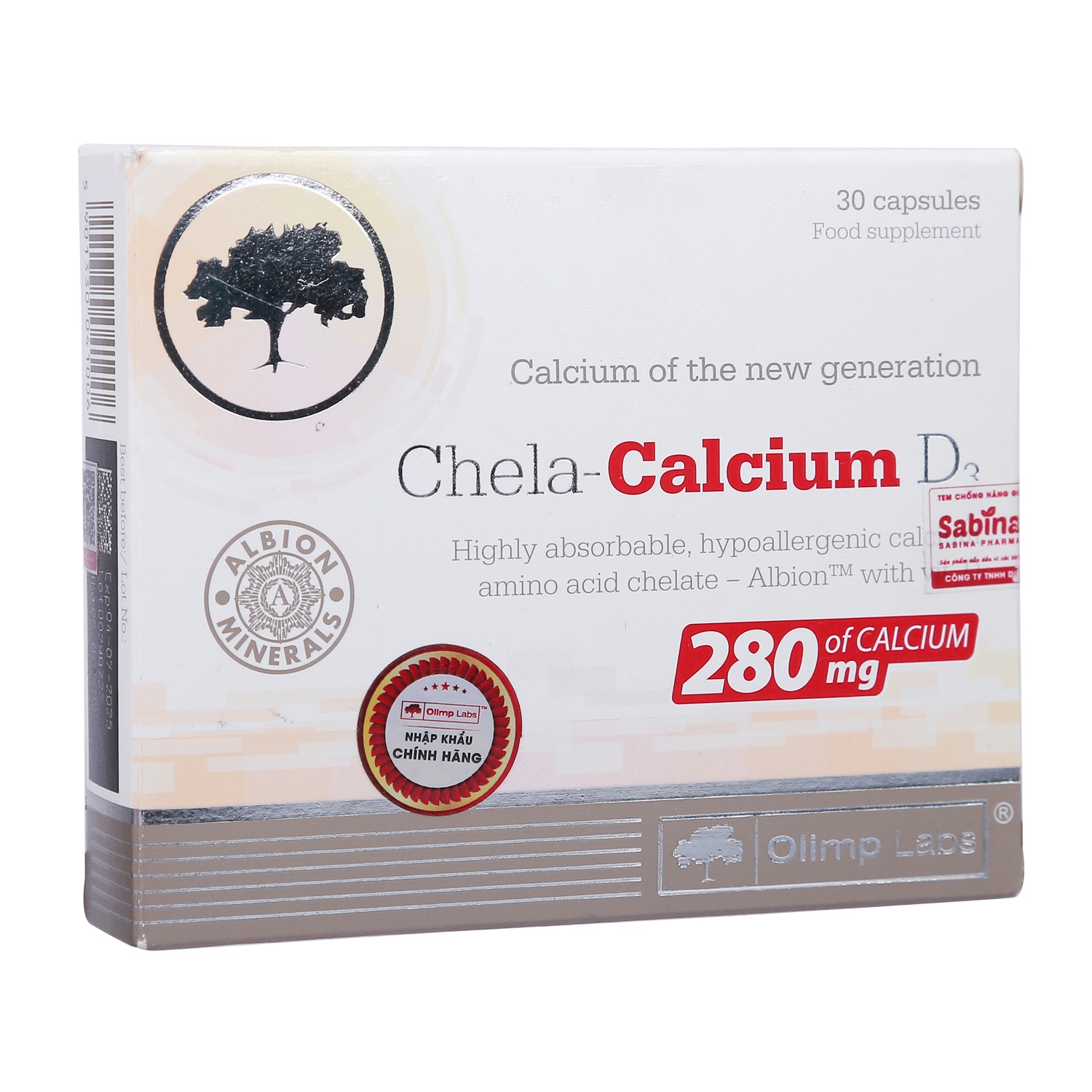 Viên uống bổ sung canxi hữu cơ Chela-Calcium D3 hộp 30 viên hình 1
