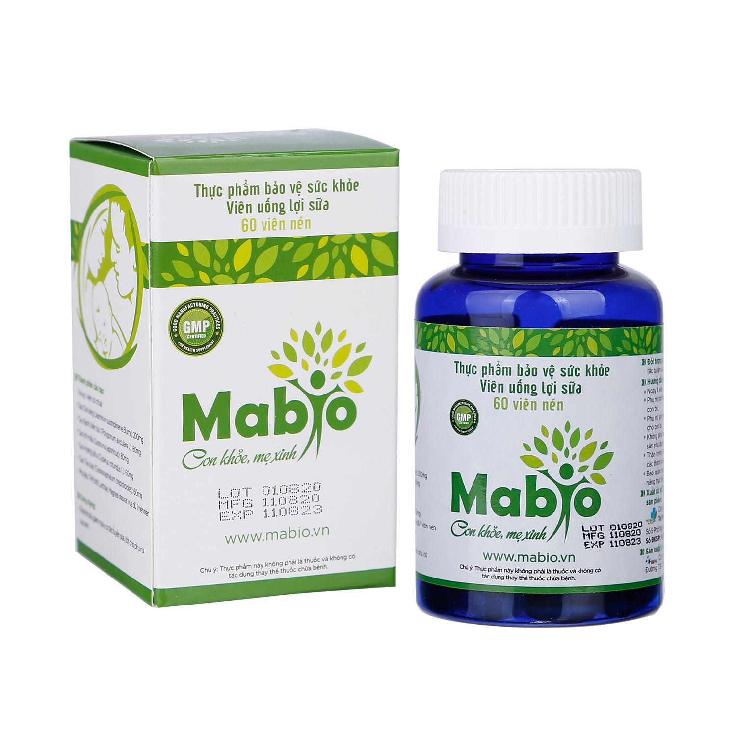 Viên uống Mabio hỗ trợ nâng cao chất lượng sữa Mẹ (60 viên) hình 1