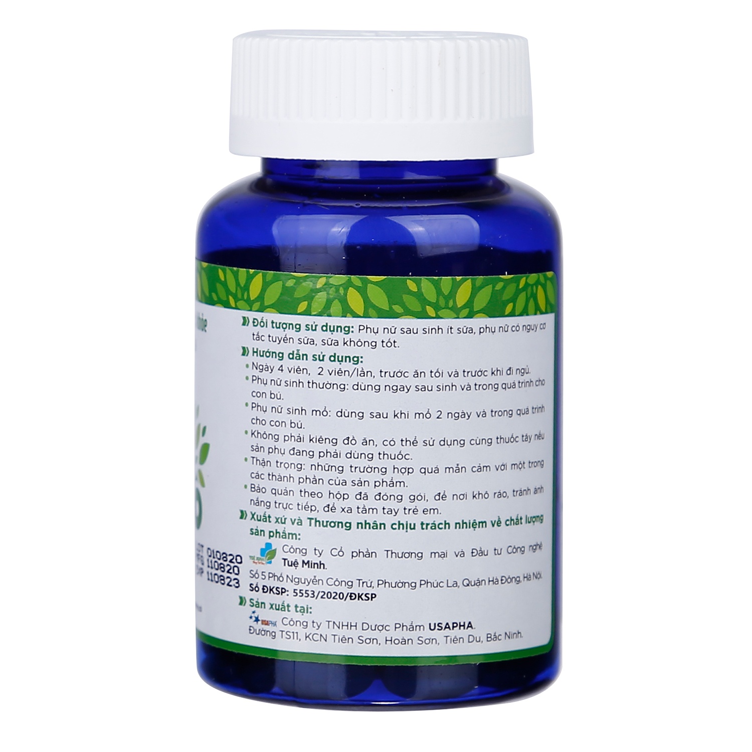 Viên uống Mabio hỗ trợ nâng cao chất lượng sữa Mẹ (60 viên) hình 4