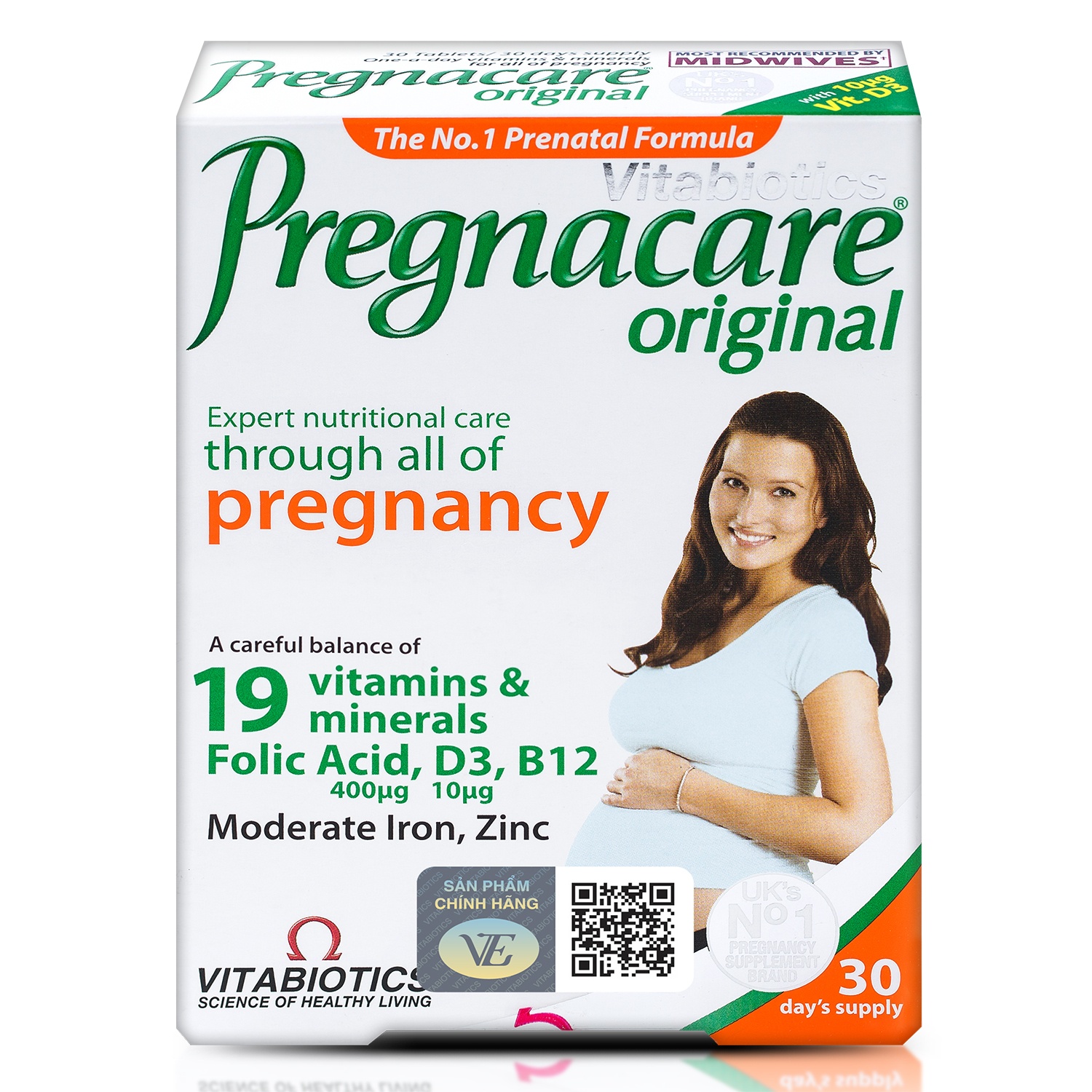 Công dụng Vitamin mẹ bầu Pregnacare Orginal - Hộp 30 viên