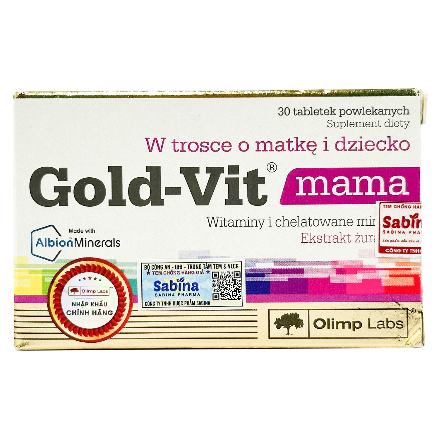 Thực phẩm bảo vệ sức khoẻ Gold-Vit® Mama bổ sung vitamin và khoáng chất cho bà bầu (30 viên) hình 1