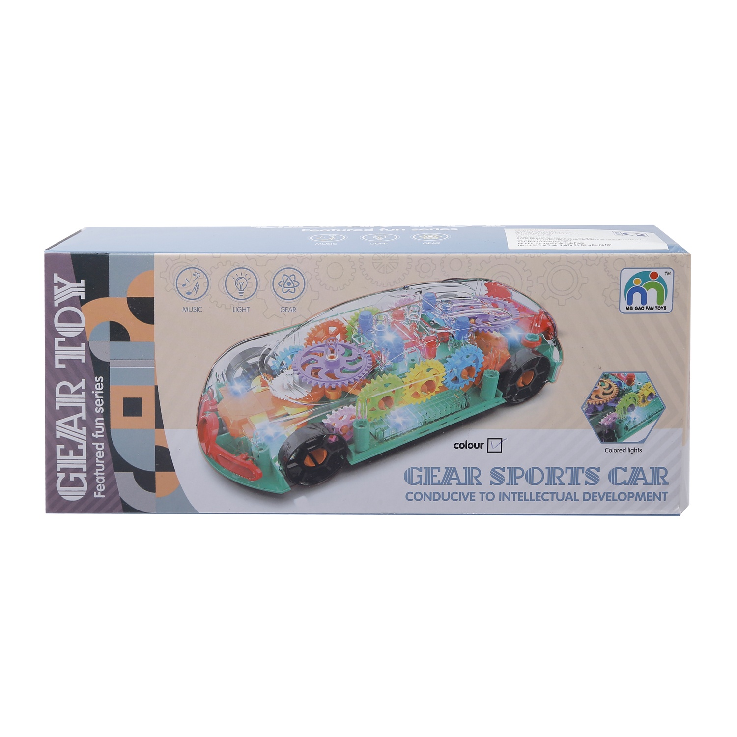 Đồ chơi bánh răng ô tô sắc màu CY.22137 hình 1